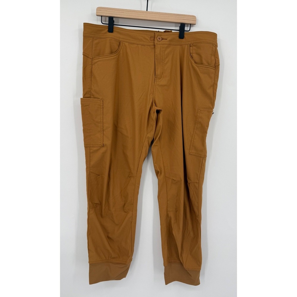 Prana Pants Womens 16 Brown Halle Jogger II Hiking Cargo Outdoor Gorp NEW